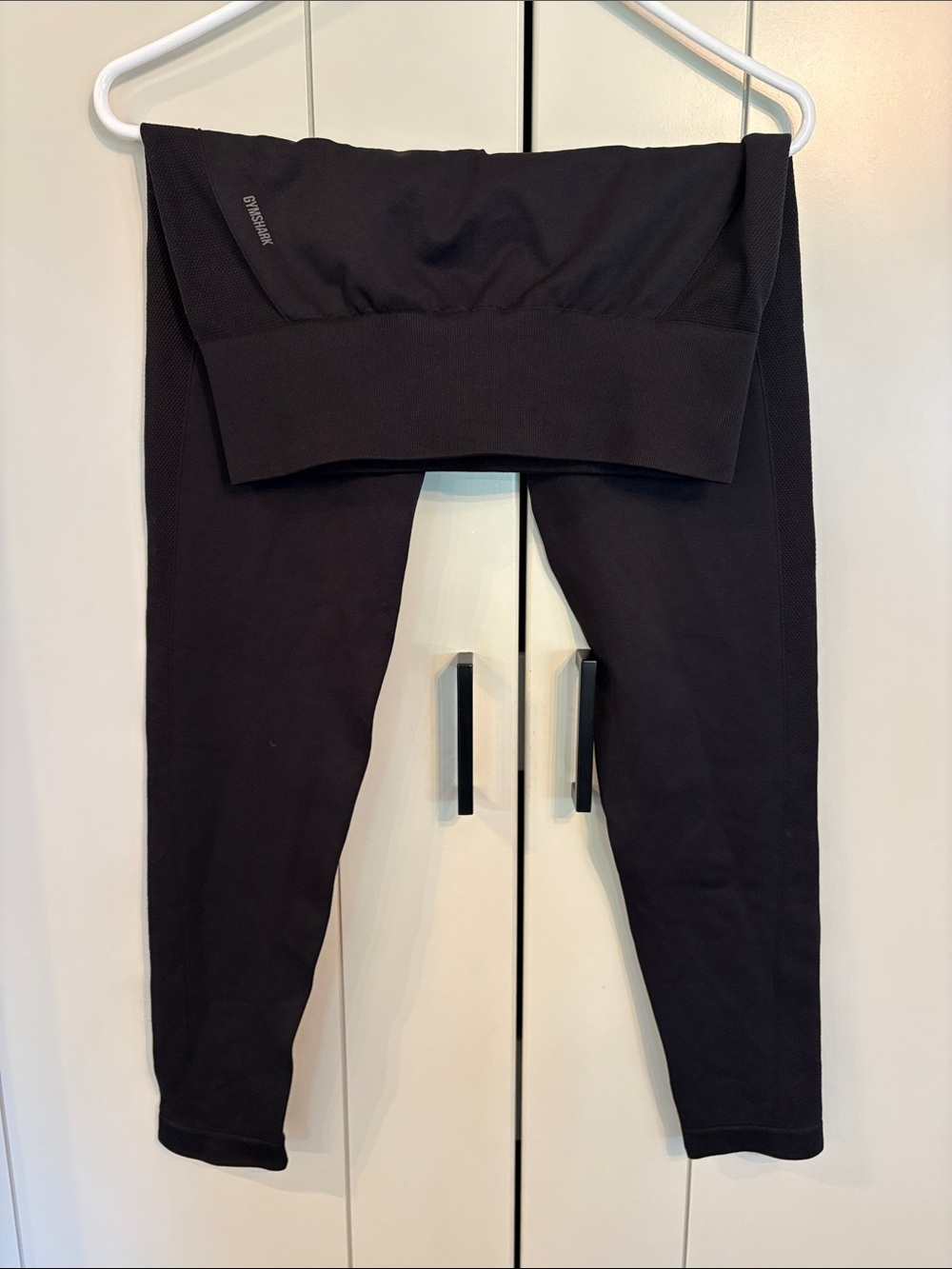 High-Rise Black Seamless Leggings